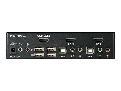 KVM preklopnik STARTECH.COM SV231HDMIUA, 2-portni, HDMI, USB 2.0 Hub, Audio-2