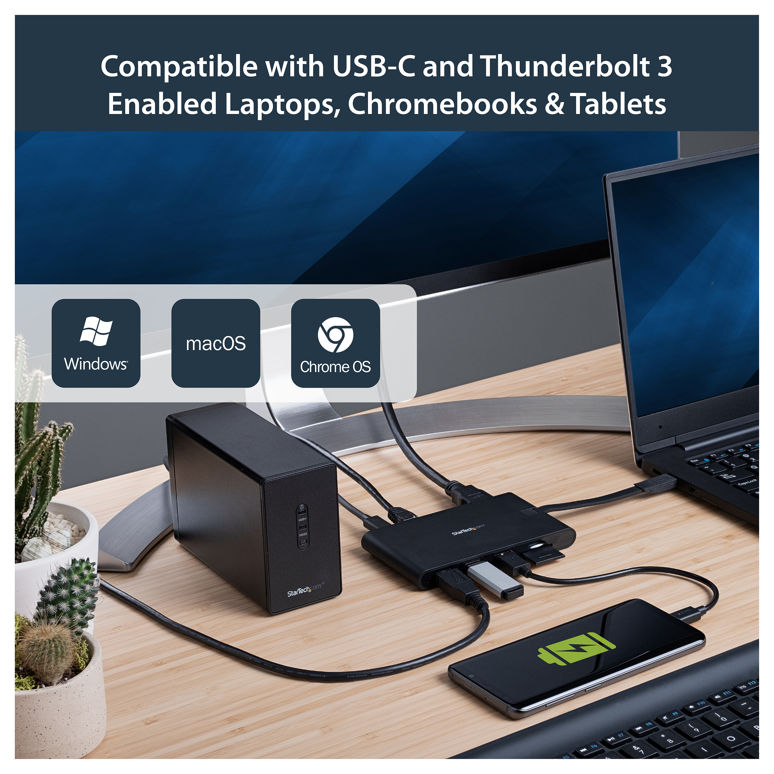 Startech DKT30CHVSCPD USB-C 8-u-1 višenamjenski adapter (HDMI/VGA/LAN/USB)-16