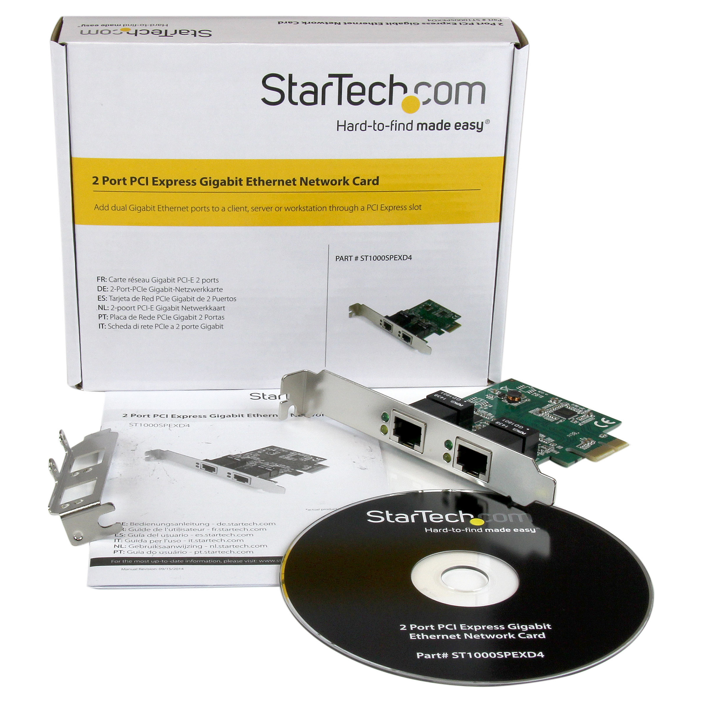 Mrežna kartica STARTECH.COM ST1000SPEXD4 (Dual Port, Gigabit Ethernet, PCIe)-9