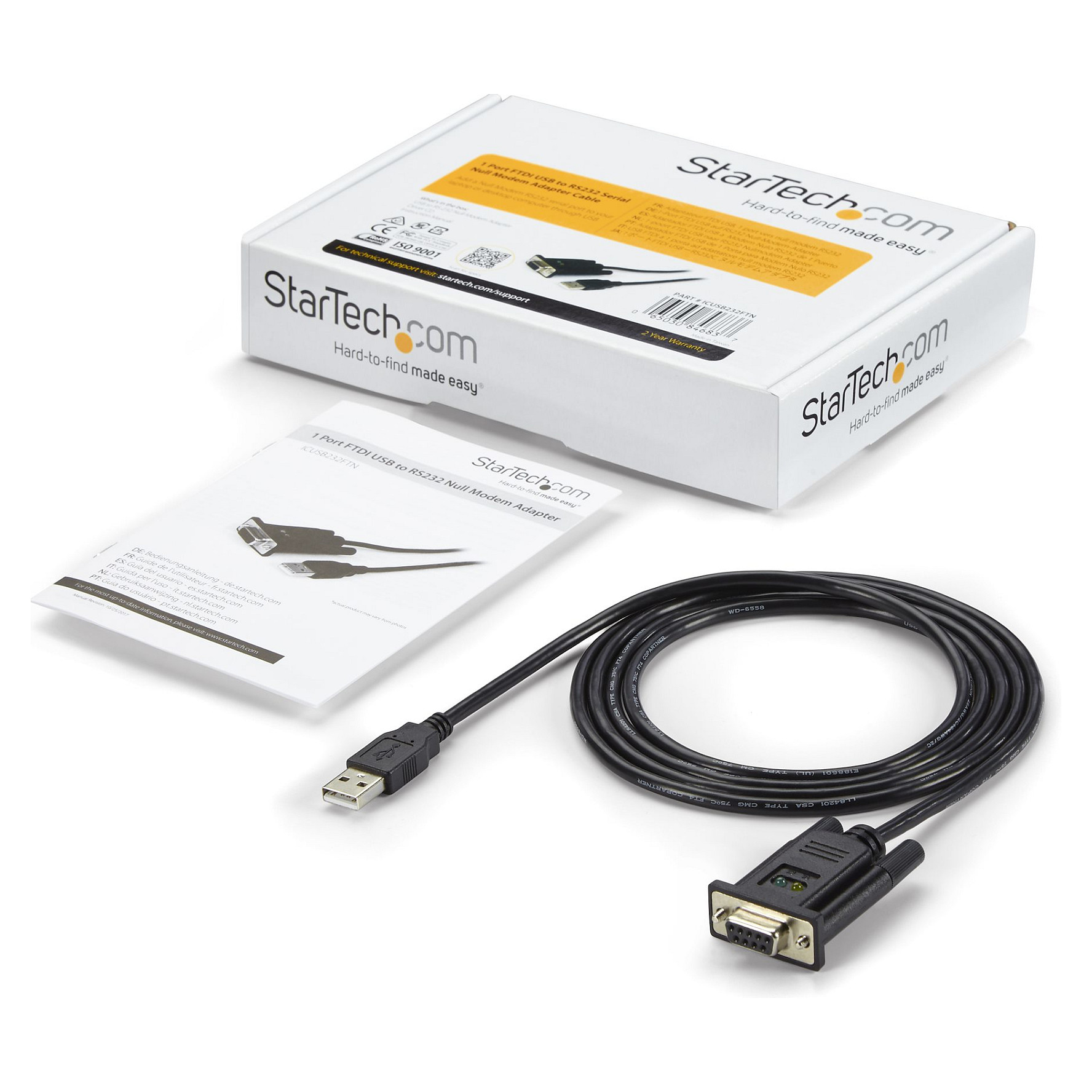 USB na serijski adapter STARTECH.COM ICUSB232FTN (USB 2.0 na Null Modem RS232 DB9, FTDI)-7