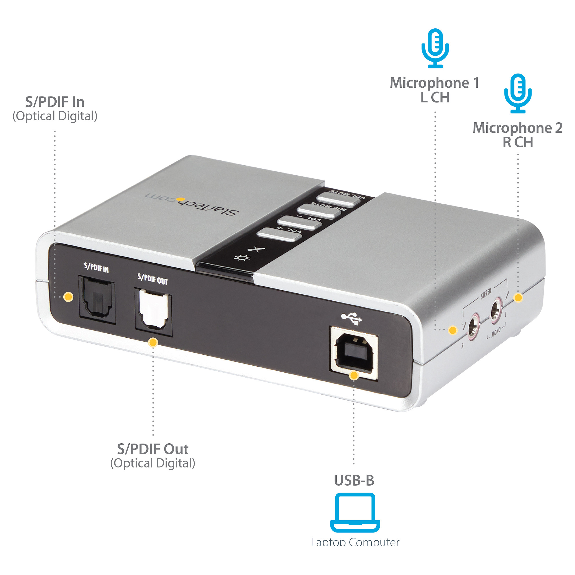 Zvučna kartica STARTECH.COM ICUSBAUDIO7D (7.1, USB, SPDIF Digital Audio)-18