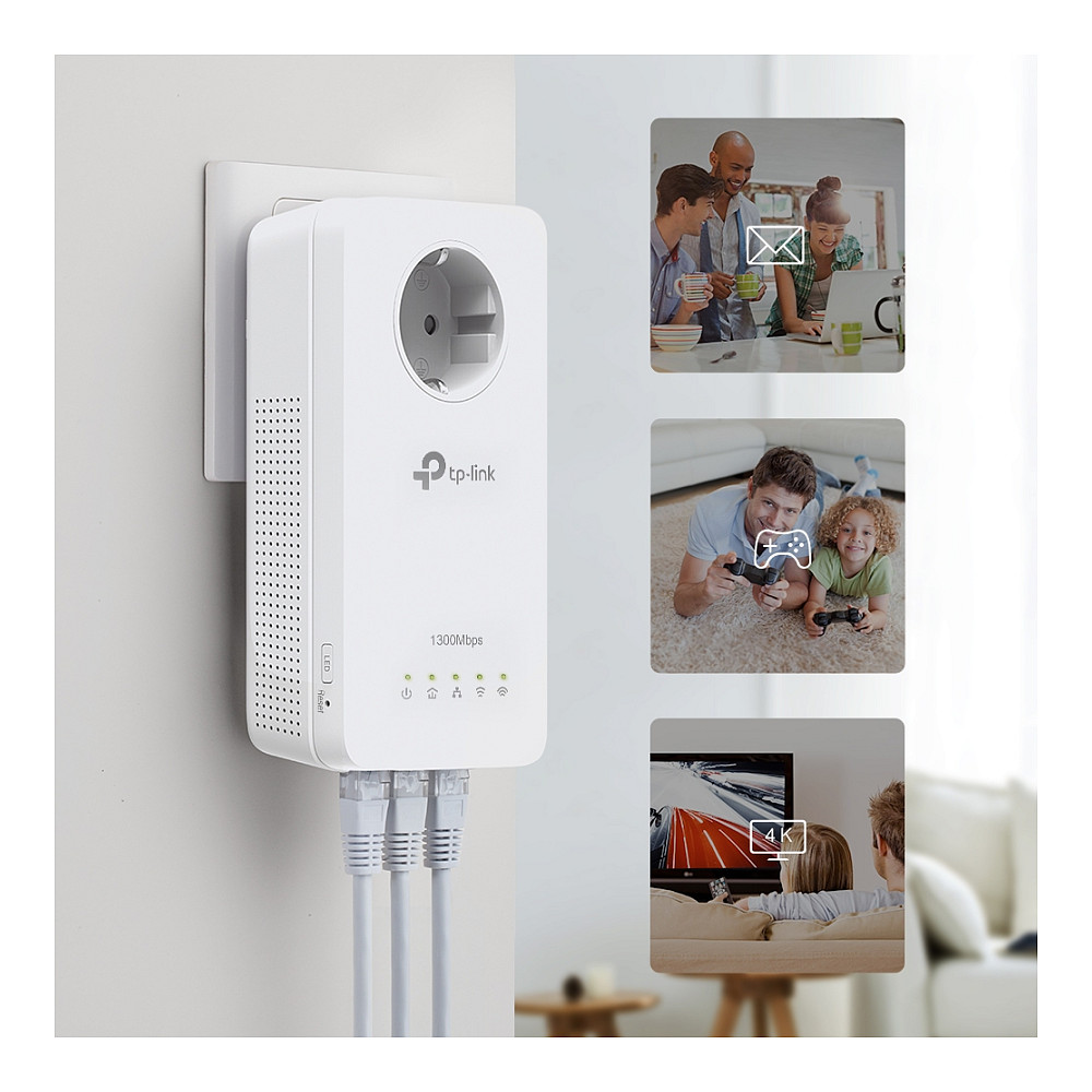 Powerline set TP-LINK TL-WPA1300P kit (Wi-Fi 5, dual-band, brzina do 1.3 Gbps)-7