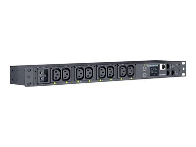 Rack letva s utičnicama (PDU) CYBERPOWER PDU41005 Switched (8x C13, 1U, LCD, mrežni menadžment)-1