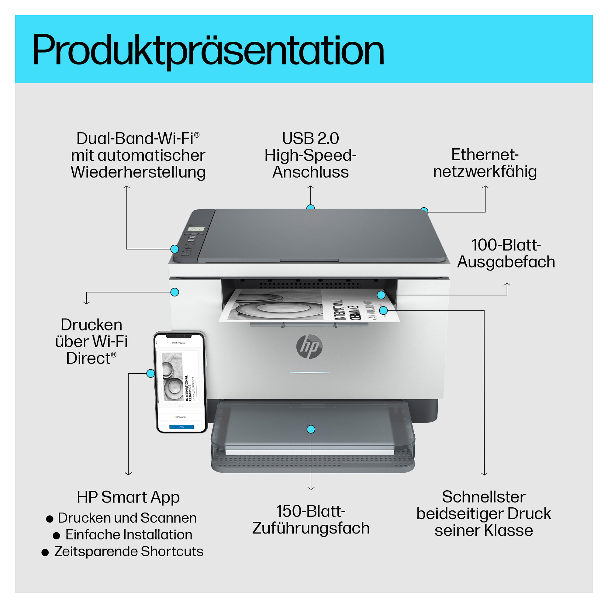 Višenamjenski printer HP LaserJet MFP M234dw, mono laser, Wi-Fi, Duplex-23