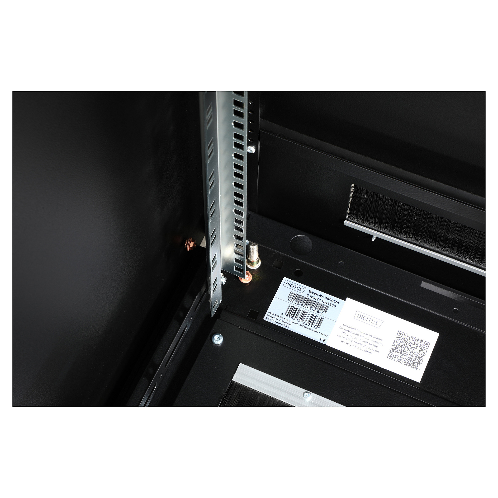 Mrežni ormar DIGITUS Unique DN-19 42U-6/8-B-1 (42U, 600x800mm, samostojeći, staklena vrata)-10