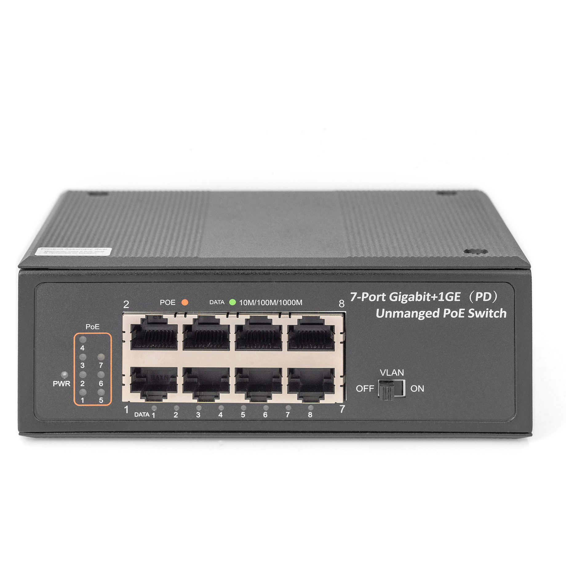 Preklopnik DIGITUS DN-651113 (7 priključaka, neupravljiv, industrijski, Gigabit, PoE)-5