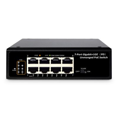 Preklopnik DIGITUS DN-651113 (7 priključaka, neupravljiv, industrijski, Gigabit, PoE)-1
