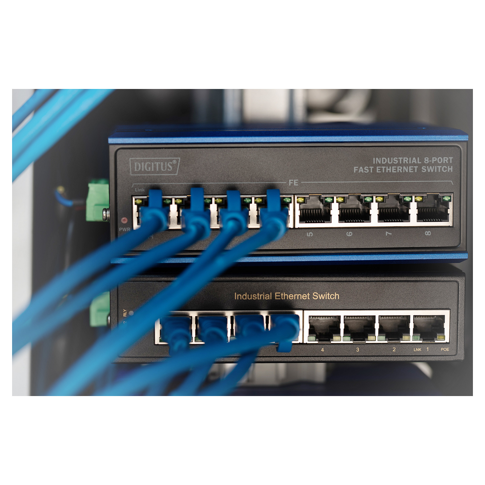 Industrijski mrežni switch DIGITUS (8-port, Fast Ethernet, PoE)-2