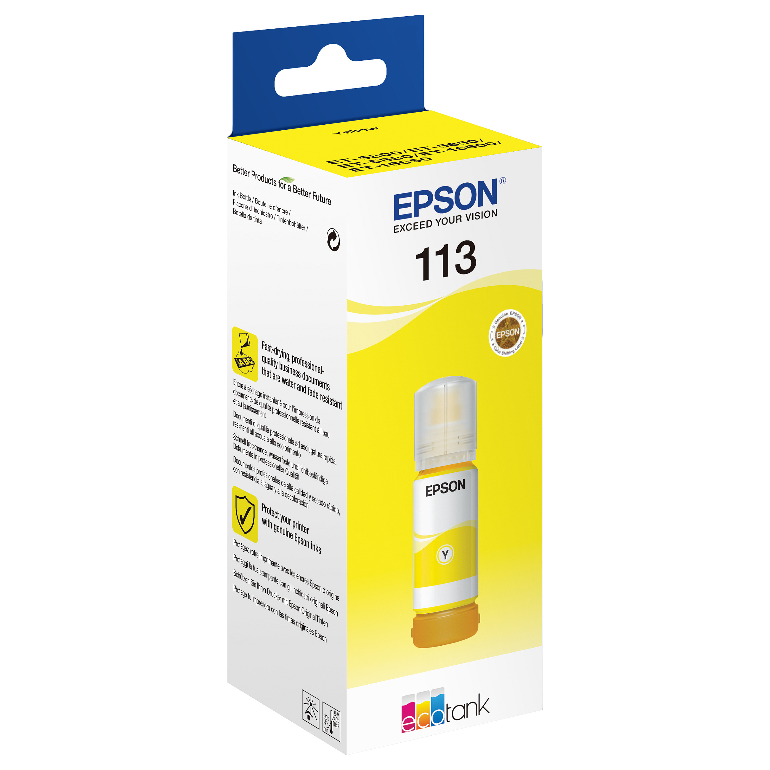 Punjenje tinte EPSON EcoTank 113 (originalno) žuta-2