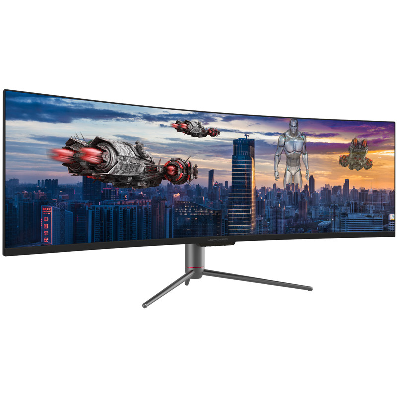 Monitor LC POWER LC-M49-DQHD-120-C-Q (49" QLED VA, 120Hz, 5120 x 1440 DQHD, zakrivljeni, gaming crni)-6
