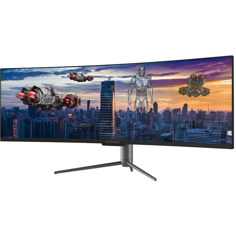 Monitor LC POWER LC-M49-DQHD-120-C-Q (49" QLED VA, 120Hz, 5120 x 1440 DQHD, zakrivljeni, gaming crni)-7
