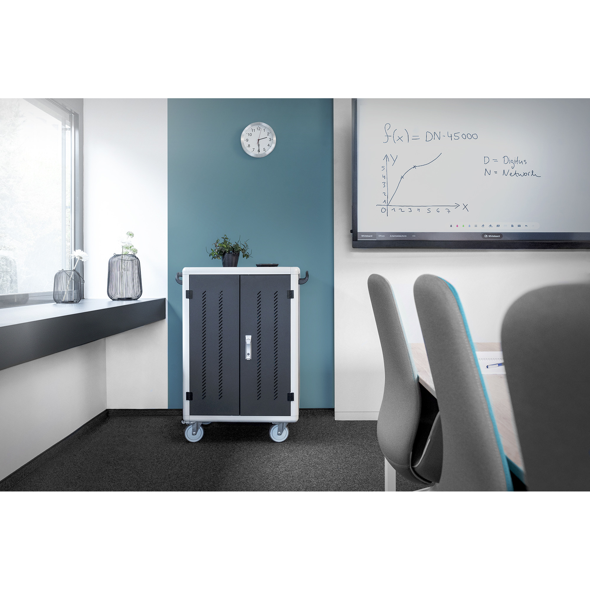 Kolica DIGITUS DN-45002 (za 30 tableta / prijenosnika, RAL 9005) crna-16