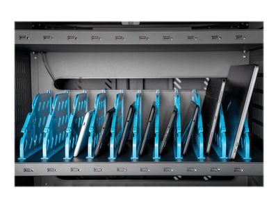 Kolica DIGITUS DN-45002 (za 30 tableta / prijenosnika, RAL 9005) crna-9