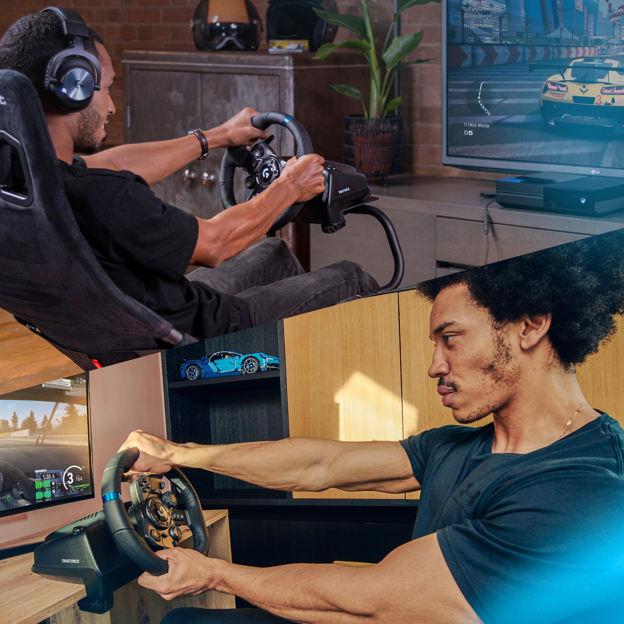 Logitech G923 Steering Wheel and Pedal Set - Wired-13