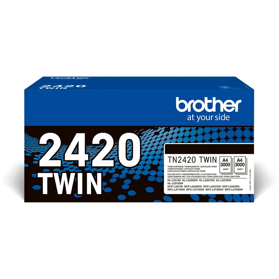 Dvostruki paket patrona s tonerom visokog prinosa BROTHER TN2420 TWIN (original) crna-3