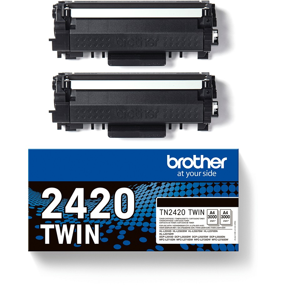 Dvostruki paket patrona s tonerom visokog prinosa BROTHER TN2420 TWIN (original) crna-6