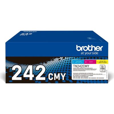 Višebojni paket patrona s tonerom BROTHER TN242CMY Value Pack (original, paket od tri boje - žuta, cijan, magenta)-0