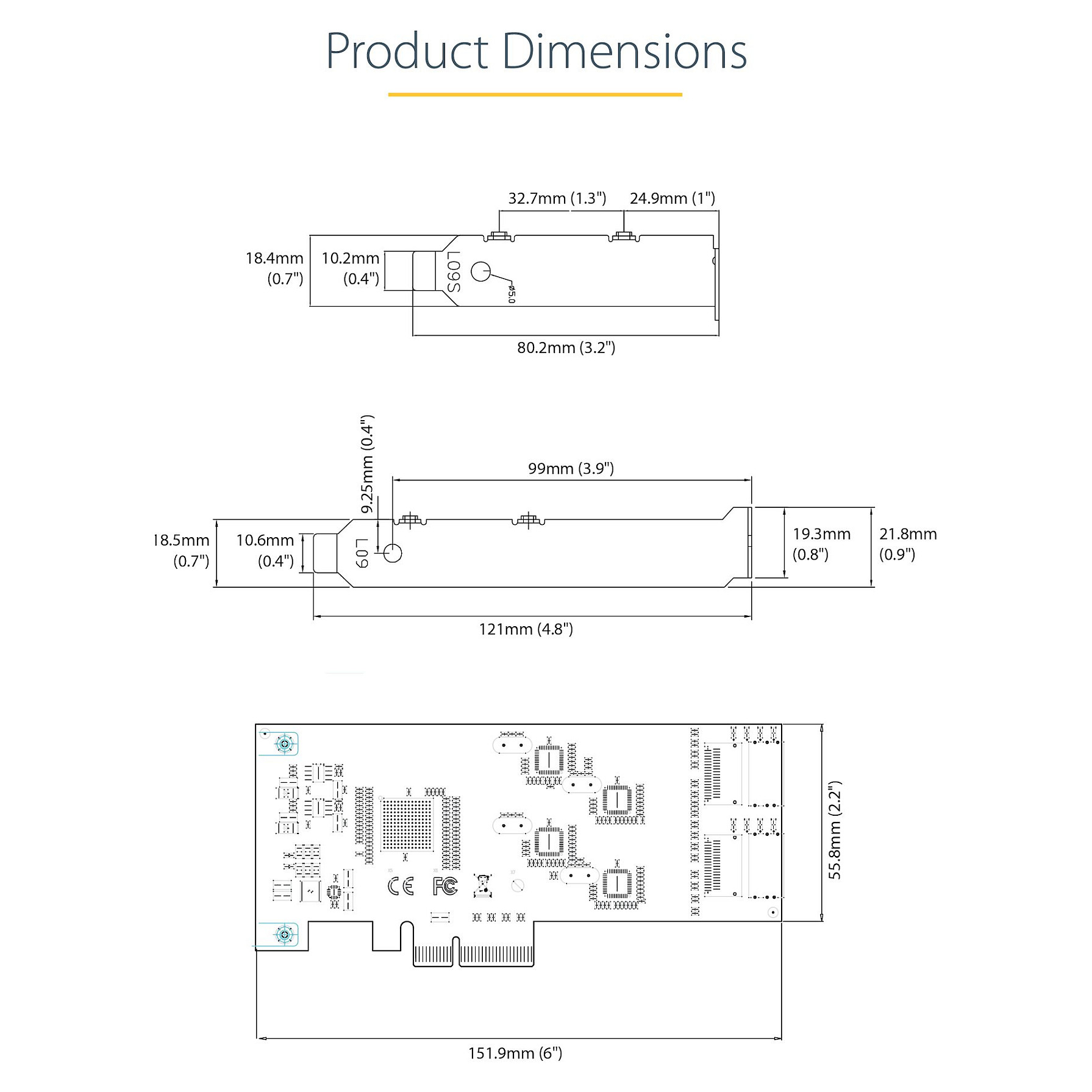 PCIe SATA kontroler STARTECH.COM 8P6G-PCIE-SATA-CARD, 8-portni, 6Gbps, PCIe x4-13