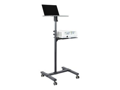 Pokretni stalak za projektor i laptop STARTEHC.COM (pomično, 2 police drže po 10 kg svaka, podesiva visina, kolica za AV prezentacije s kotačima, zaključavajuće)-2