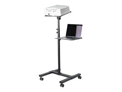 Pokretni stalak za projektor i laptop STARTEHC.COM (pomično, 2 police drže po 10 kg svaka, podesiva visina, kolica za AV prezentacije s kotačima, zaključavajuće)-9