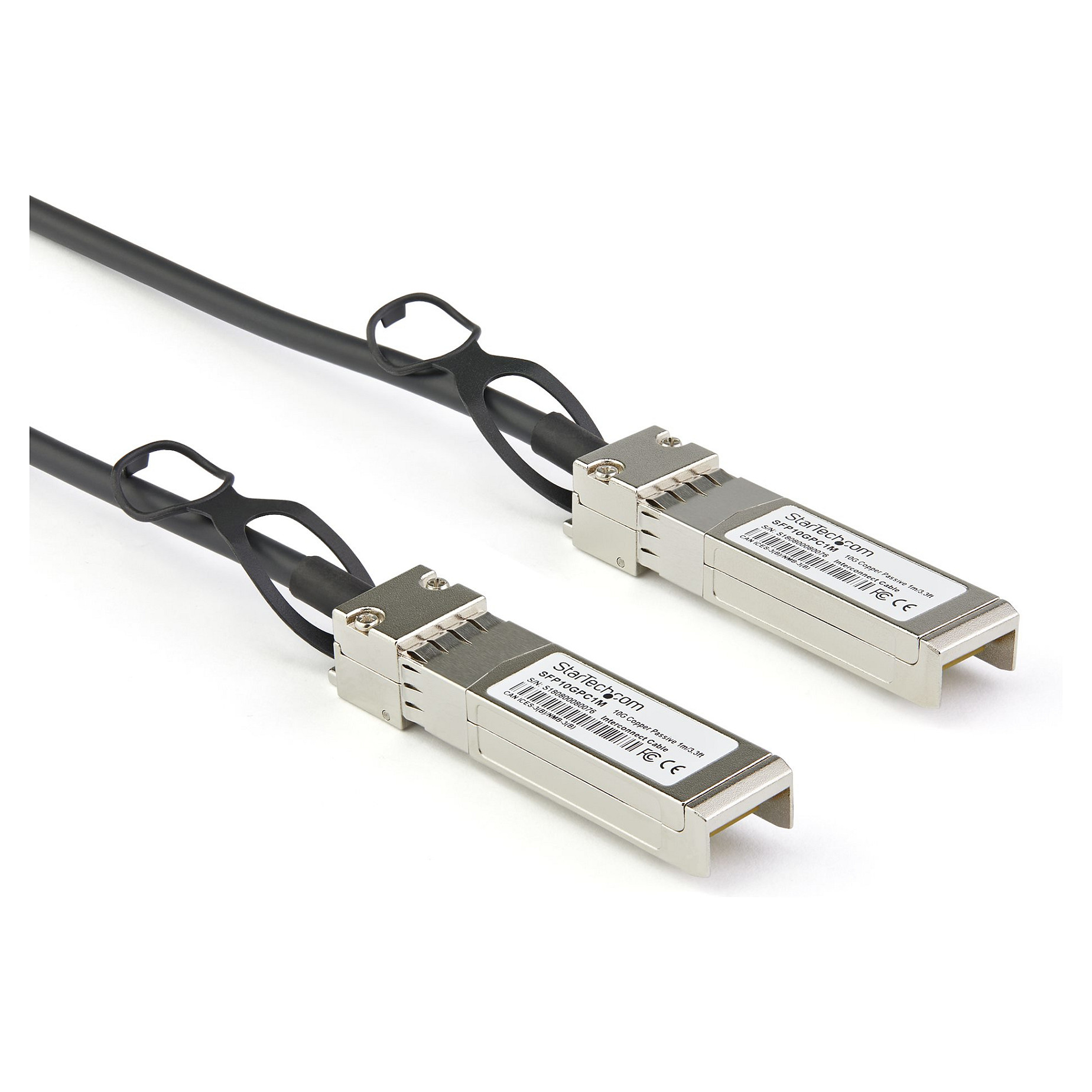StarTech.com Dell EMC DAC-SFP-10G-3M Compatible 3m 10G SFP+ to SFP+ Direct Attach Cable Twinax, 10GbE SFP+ Copper DAC 10 Gbps Low Power Passive Mini GBIC/Transceiver Module DAC, SFP Plus - Lifetime Wa-2
