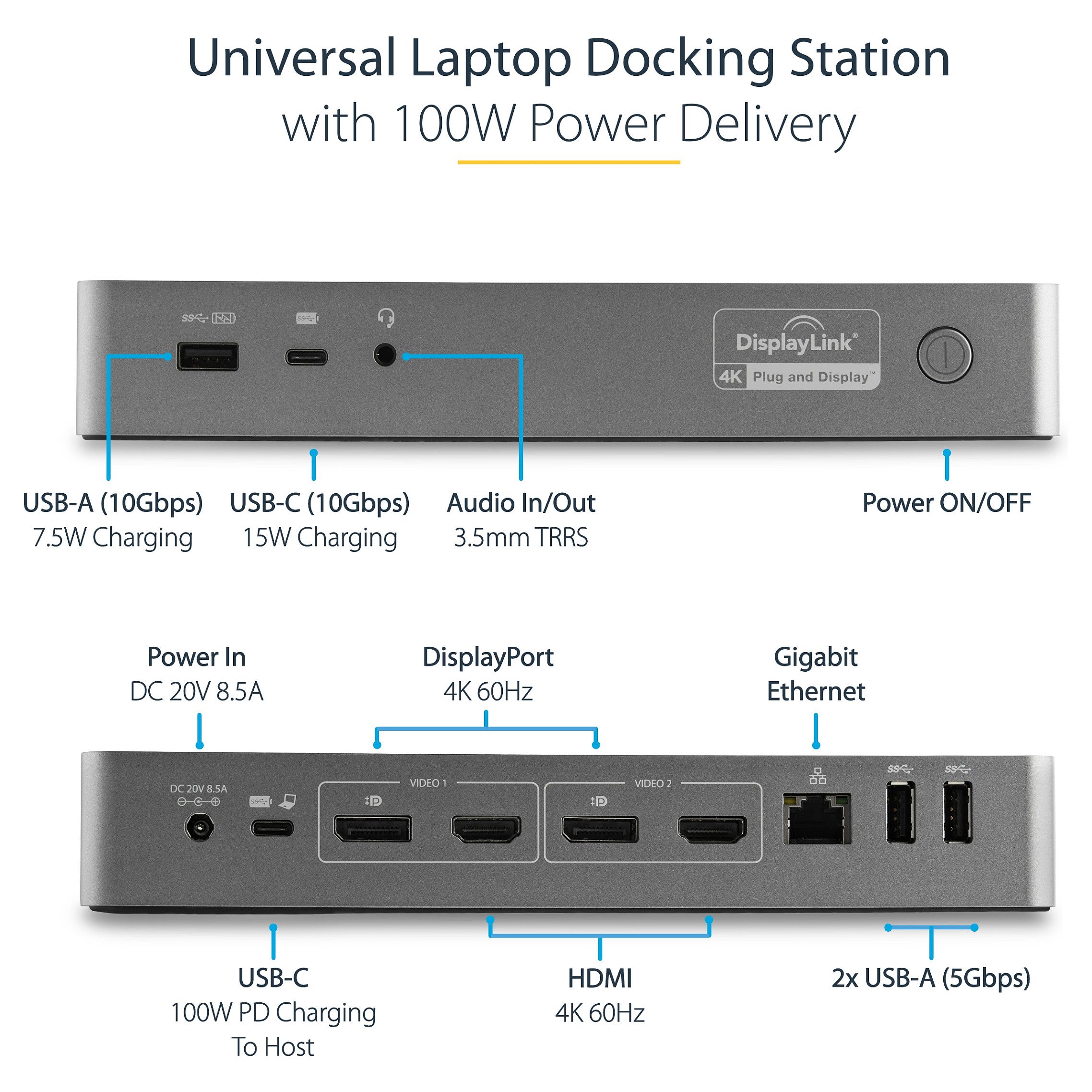 Priključna stanica za prijenosno računalo STARTECH.COM USB-C-25
