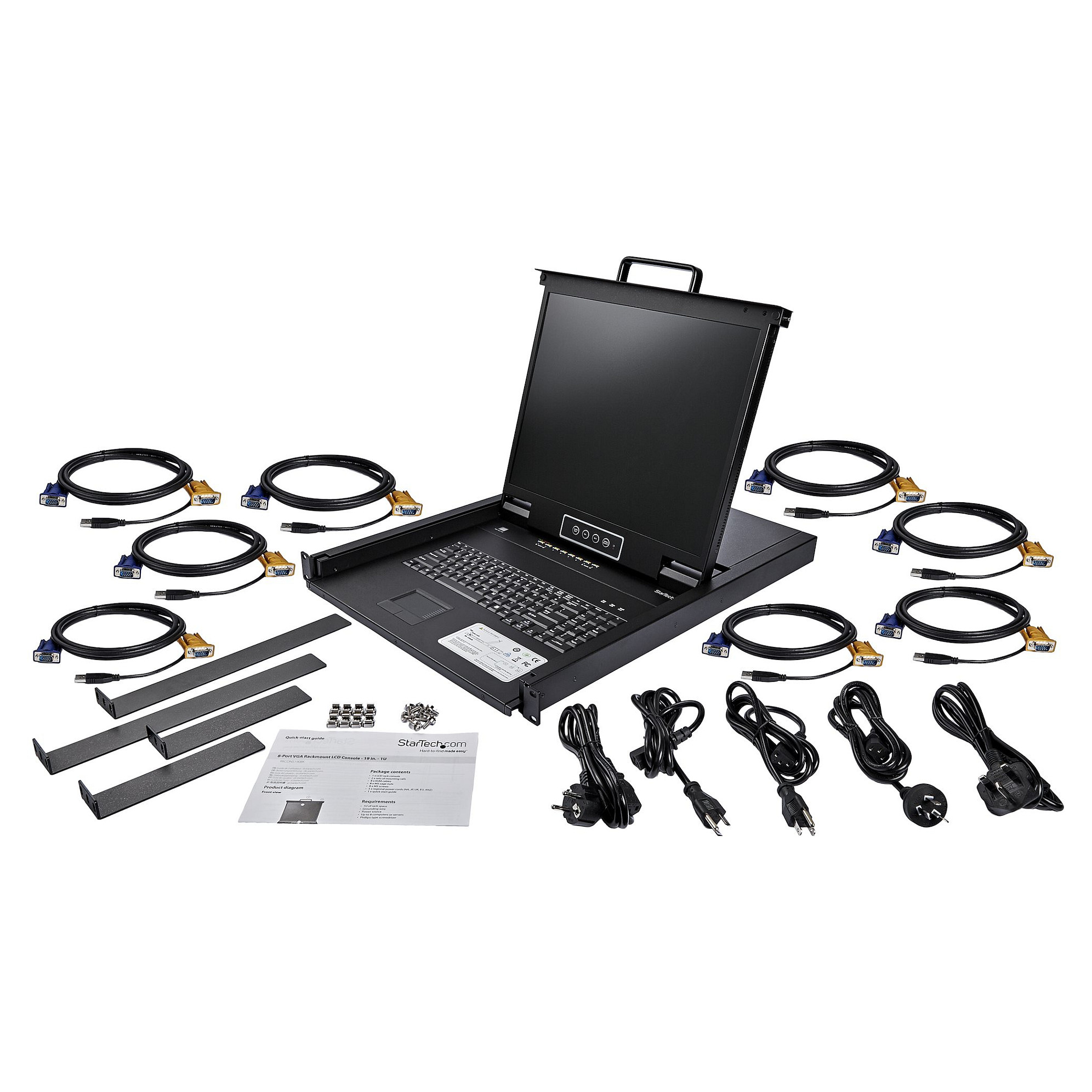 KVM konzola STARTECH.COM RKCONS1908K (19", 8 portova, 1U Rackmount)-9
