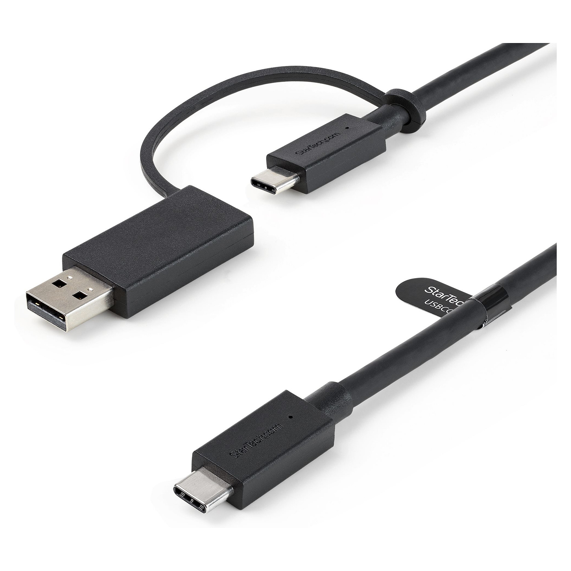 USB kabel STARTECH USBCCADP 1m (hibridni 2-u-1, USB-C na USB-C 10Gbps/100W PD, USB-A na USB-C 5Gbps)-9