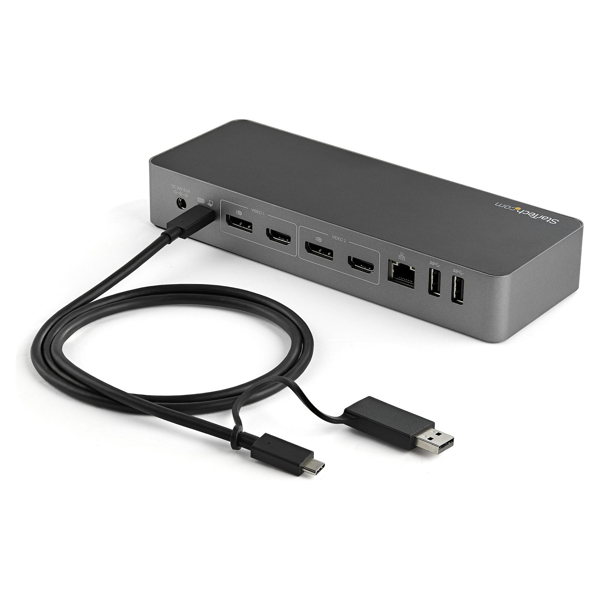 USB kabel STARTECH USBCCADP 1m (hibridni 2-u-1, USB-C na USB-C 10Gbps/100W PD, USB-A na USB-C 5Gbps)-12