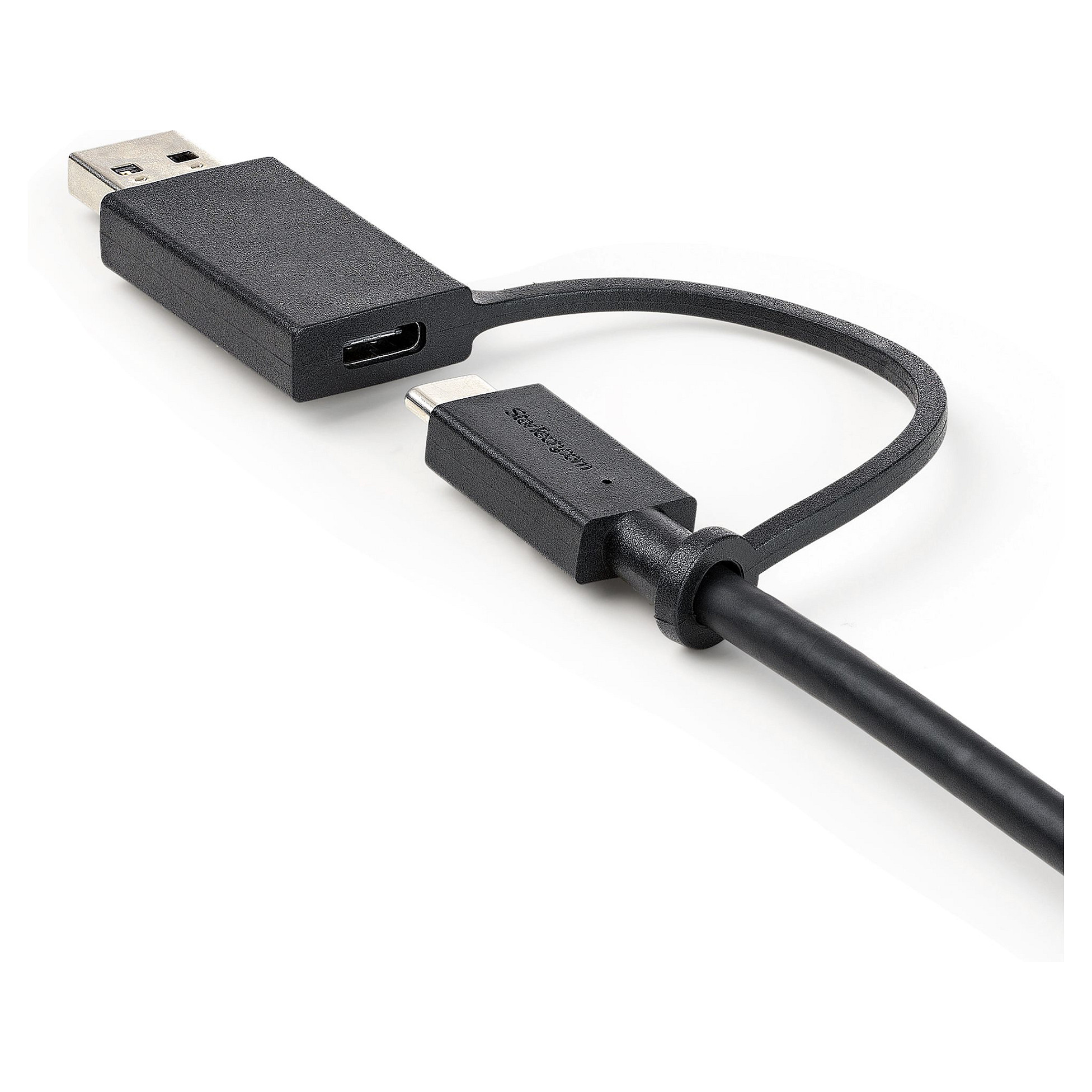 USB kabel STARTECH USBCCADP 1m (hibridni 2-u-1, USB-C na USB-C 10Gbps/100W PD, USB-A na USB-C 5Gbps)-15