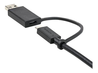 USB kabel STARTECH USBCCADP 1m (hibridni 2-u-1, USB-C na USB-C 10Gbps/100W PD, USB-A na USB-C 5Gbps)-4