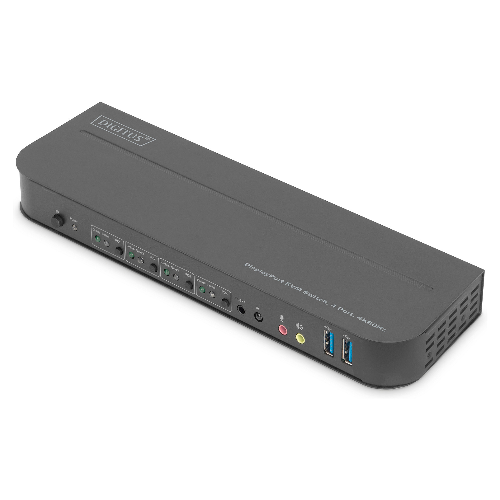 Prekidač za KVM / audio DIGITUS (4 priključka)-5