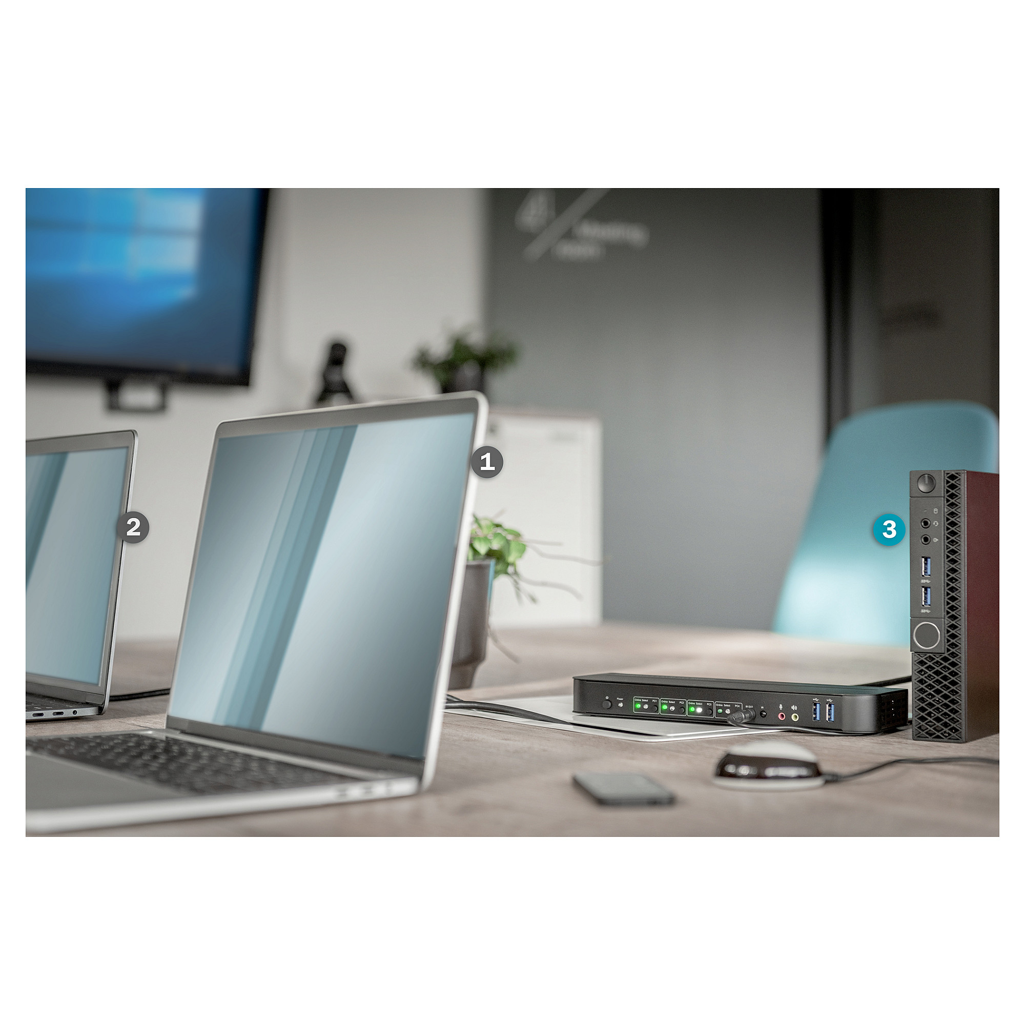 Prekidač za KVM / audio DIGITUS (4 priključka)-9