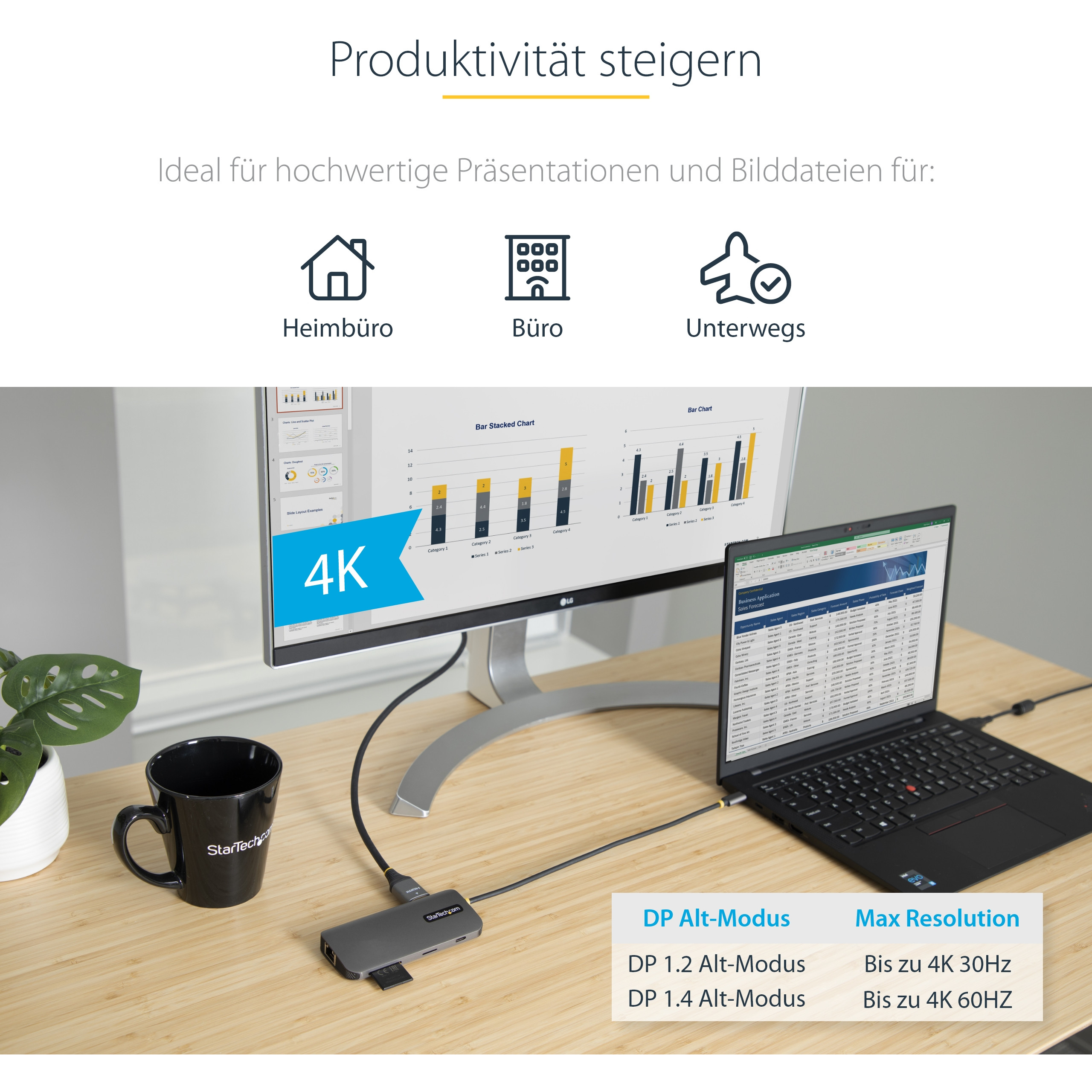 USB-C STARTECH.COM višenamjenski adapter (4K 60Hz HDMI, 3x USB 3.2 Gen 1, GbE, SD/MicroSD, 100W PD)-13