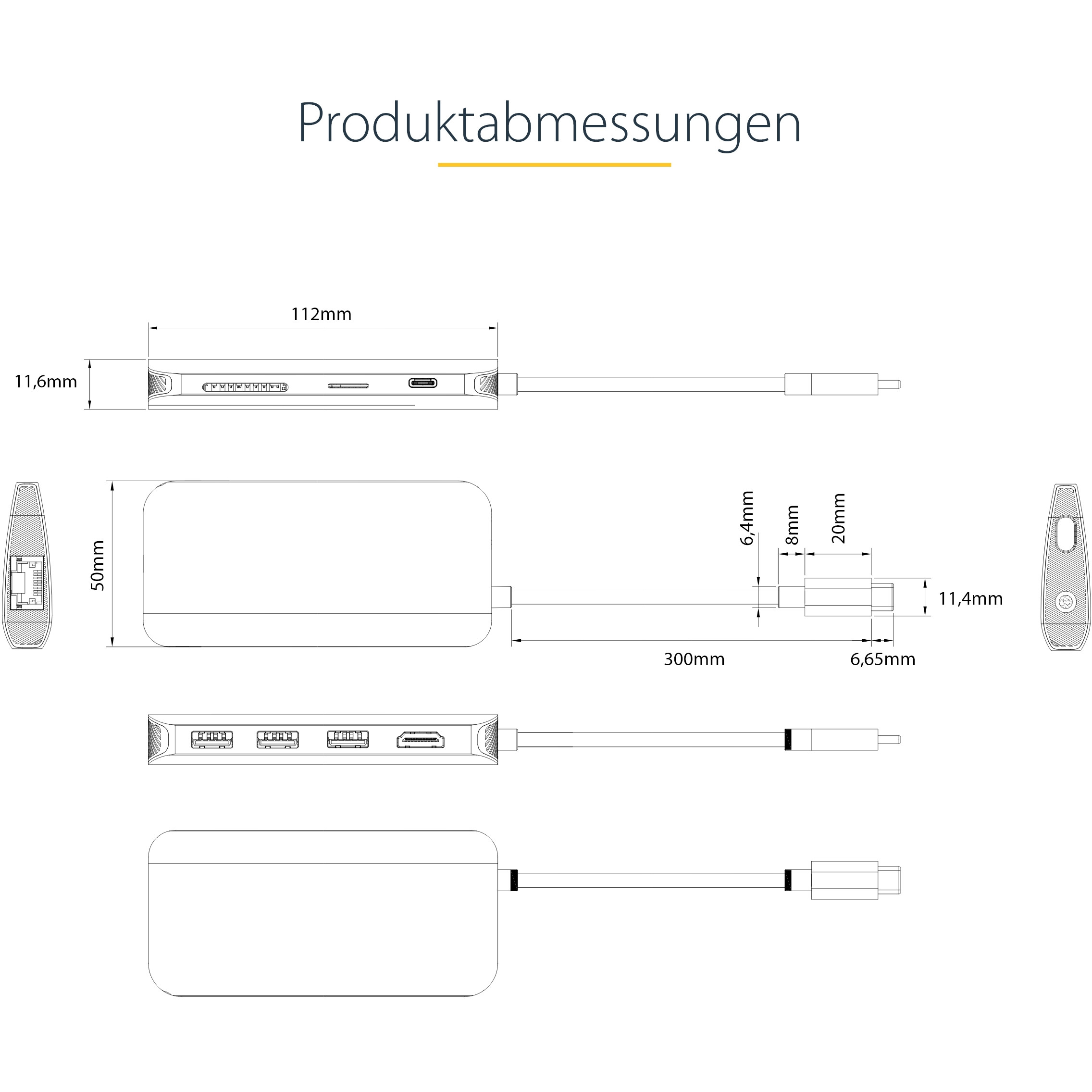 USB-C STARTECH.COM višenamjenski adapter (4K 60Hz HDMI, 3x USB 3.2 Gen 1, GbE, SD/MicroSD, 100W PD)-18
