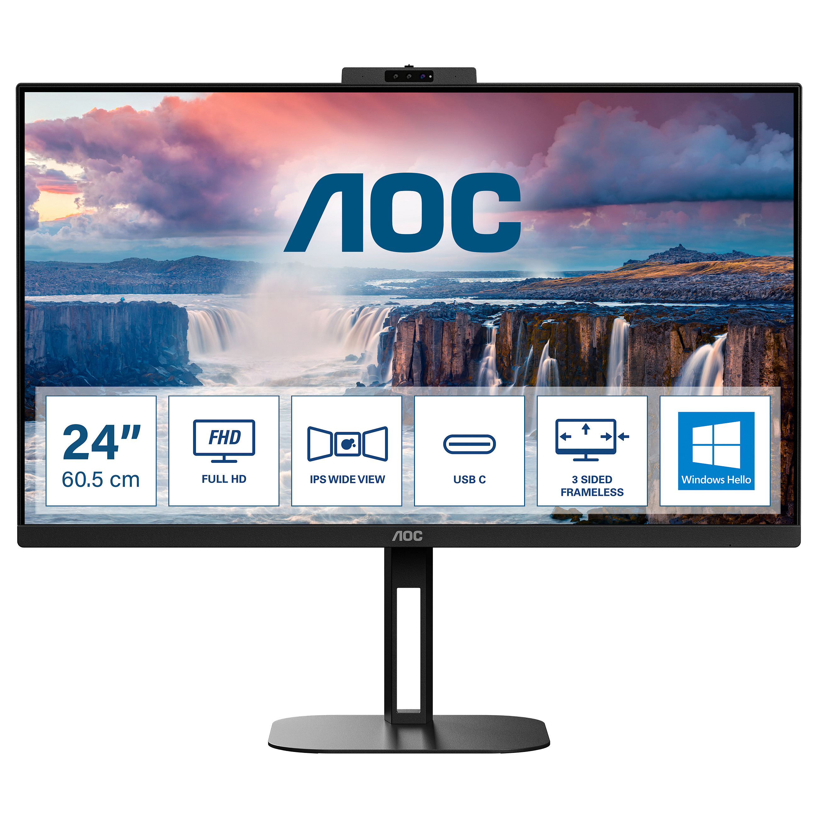 Monitor AOC 24V5CW (24" IPS, 75Hz, 1920x1080 FHD) crni-21