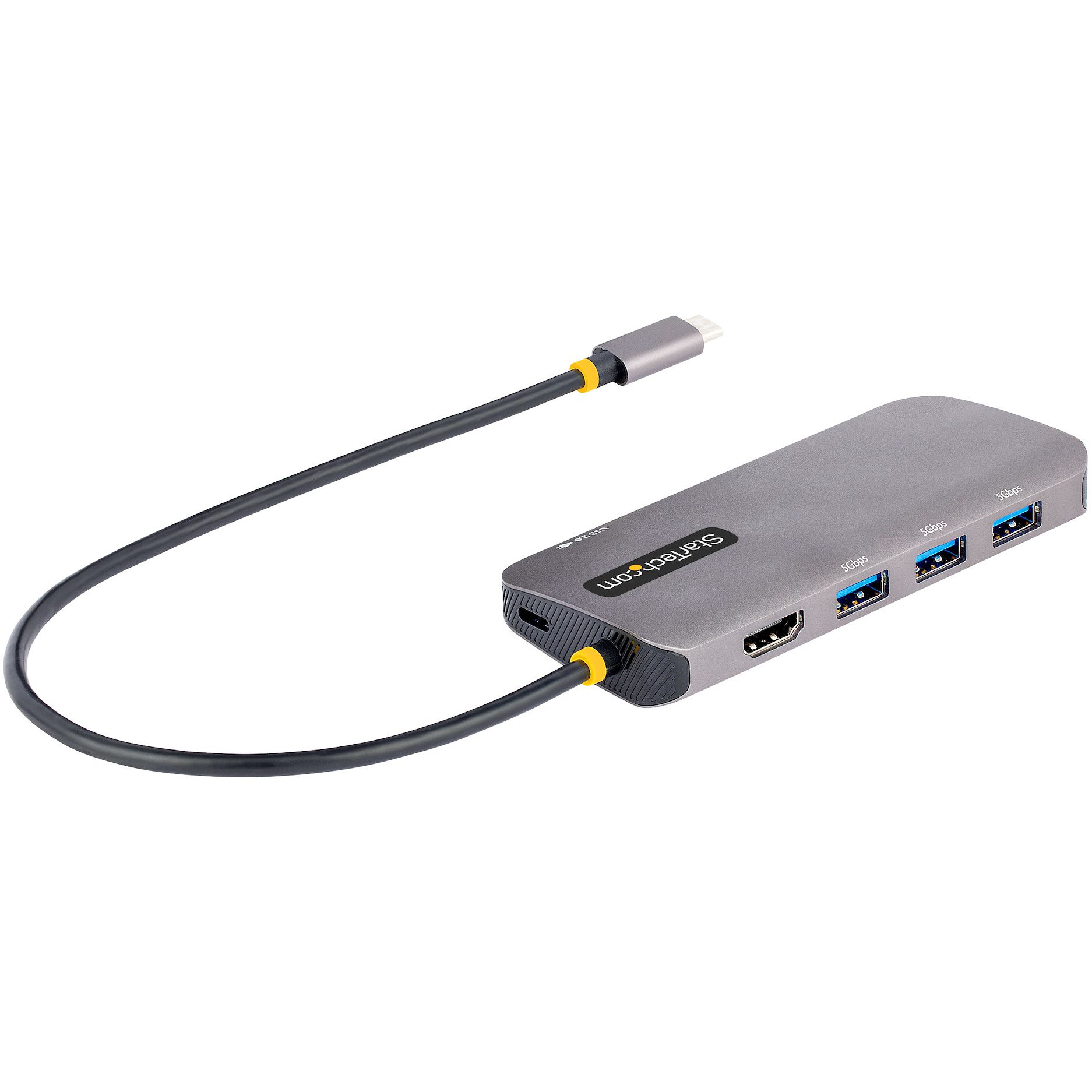 USB-C STARTECH.COM višenamjenski adapter (4K 60Hz HDMI, 3-portni USB-A 3.2 hub, 100W napajanje, GbE)-9