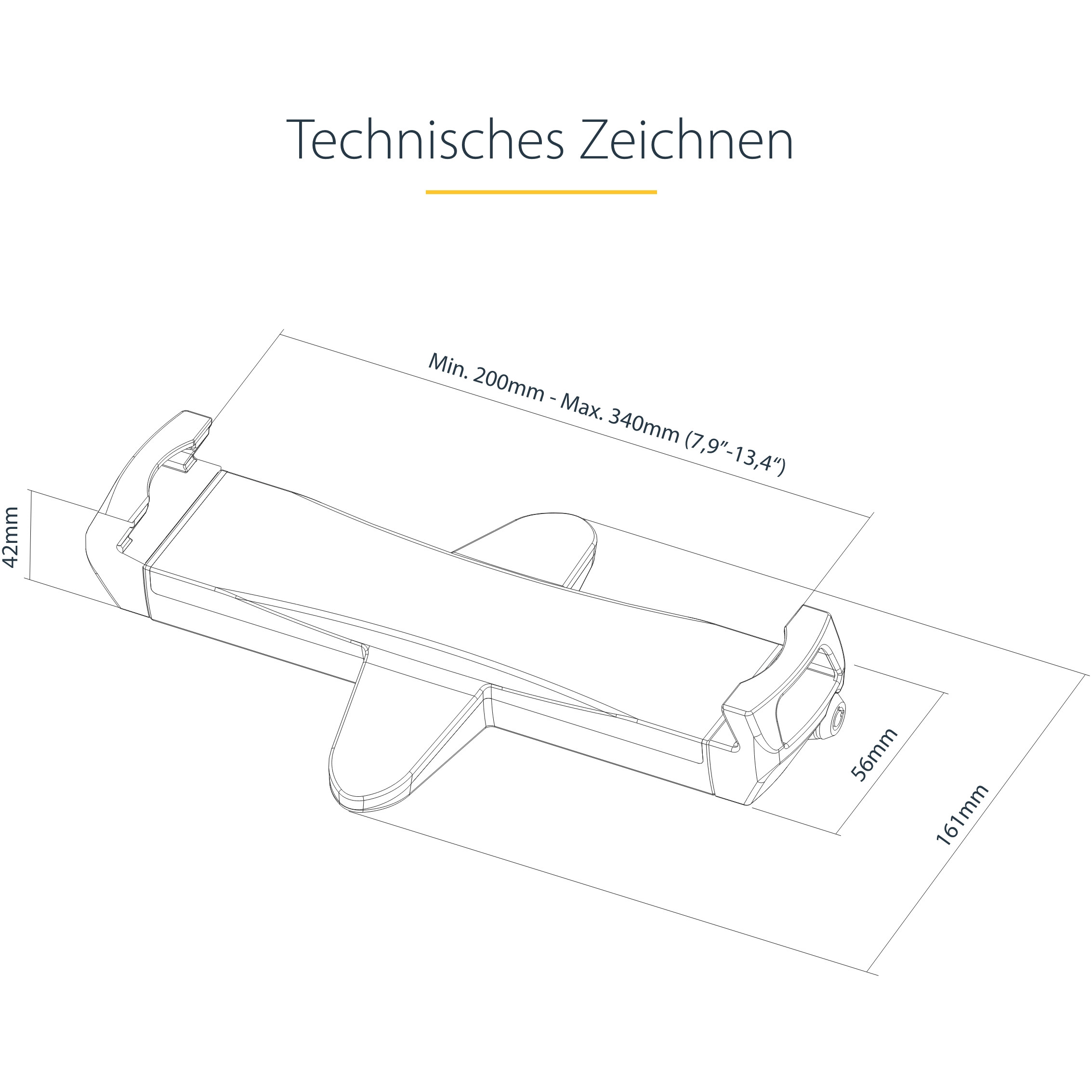 VESA NOSAČ STARTECH VESA NOSAČ ZA TABLETE (7.9 do 12.5 inča, do 2kg, 75x75/100x100 VESA)-11