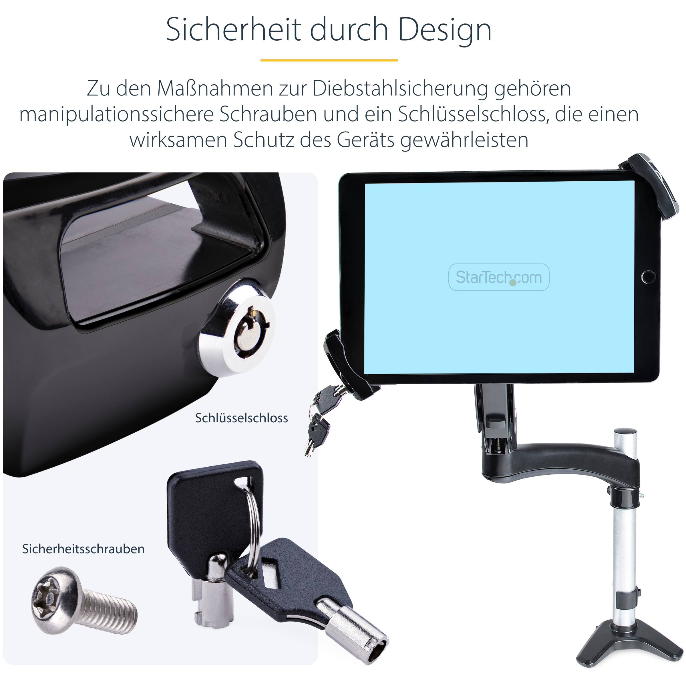 VESA NOSAČ STARTECH VESA NOSAČ ZA TABLETE (7.9 do 12.5 inča, do 2kg, 75x75/100x100 VESA)-15