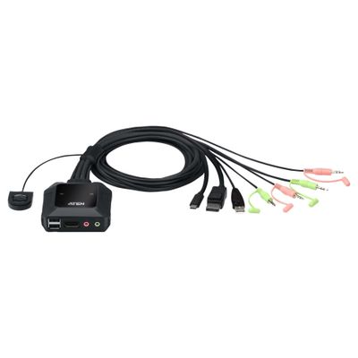 Kabel KVM Switch ATEN 2P USB-C DP Hybrid CS52DP-0