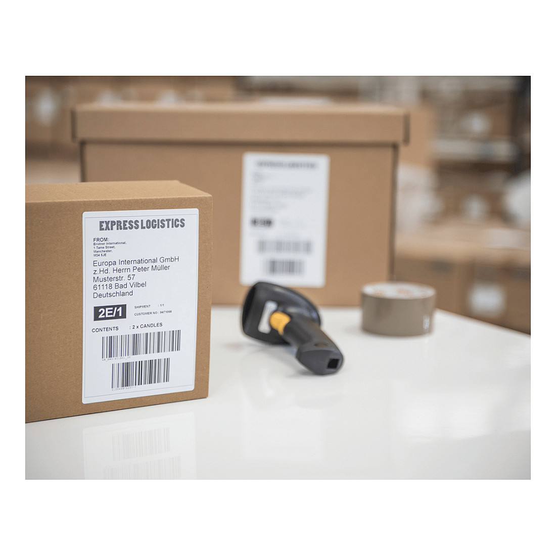 Pisač naljepnica BROTHER QL-1100c (široki format 101.6 mm, 300 dpi, USB)-7