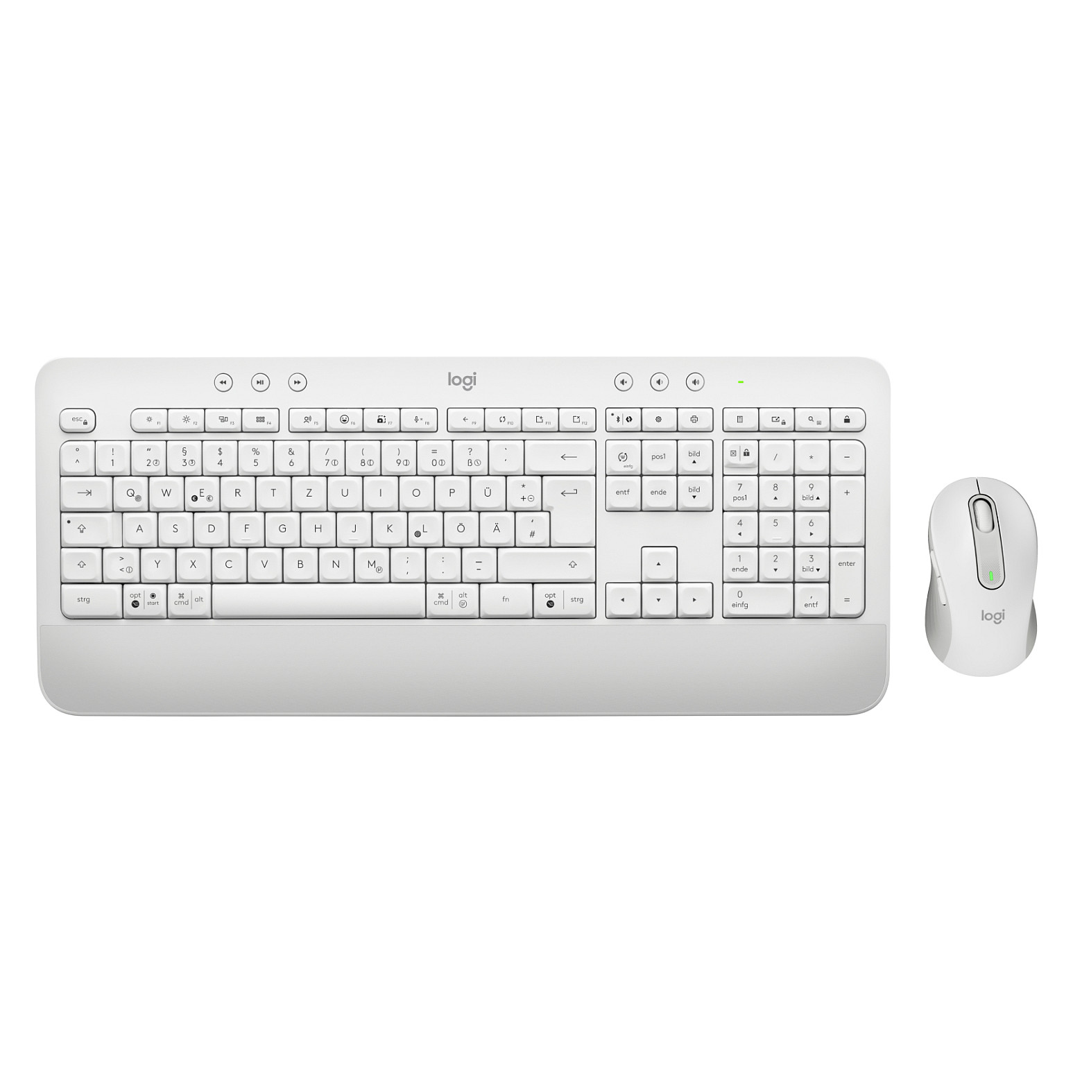 Set tipkovnice i miša LOGITECH Signature MK650 Combo For Business (QWERTZ, bijela) – internacionalna non HR tipkovnica-7