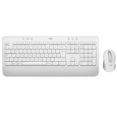 Set tipkovnice i miša LOGITECH Signature MK650 Combo For Business (QWERTZ, bijela) – internacionalna non HR tipkovnica