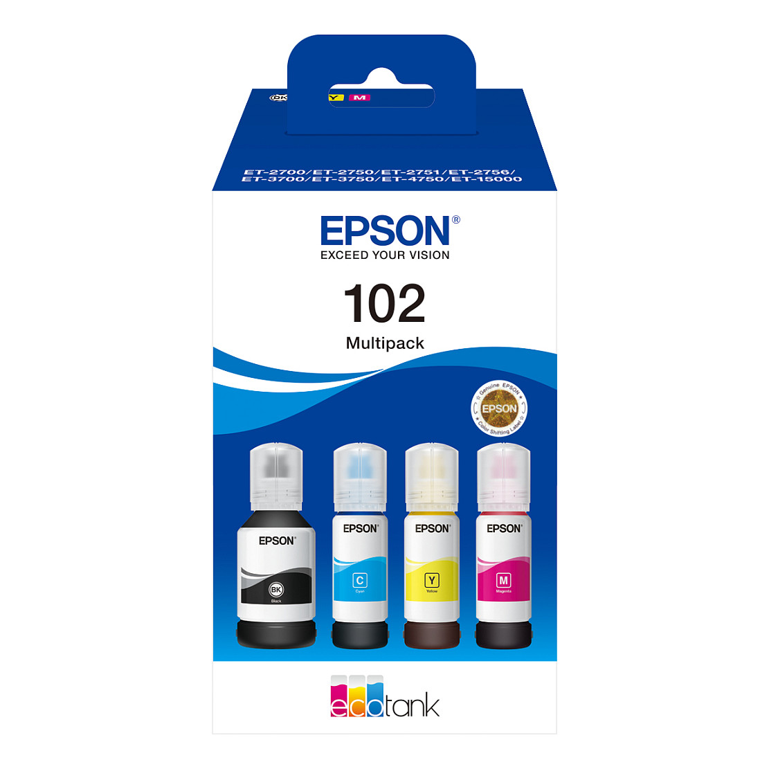 Spremnik s tintom EPSON 102 Multipack (4-pack, original) crna, žuta, cijan, magenta-2