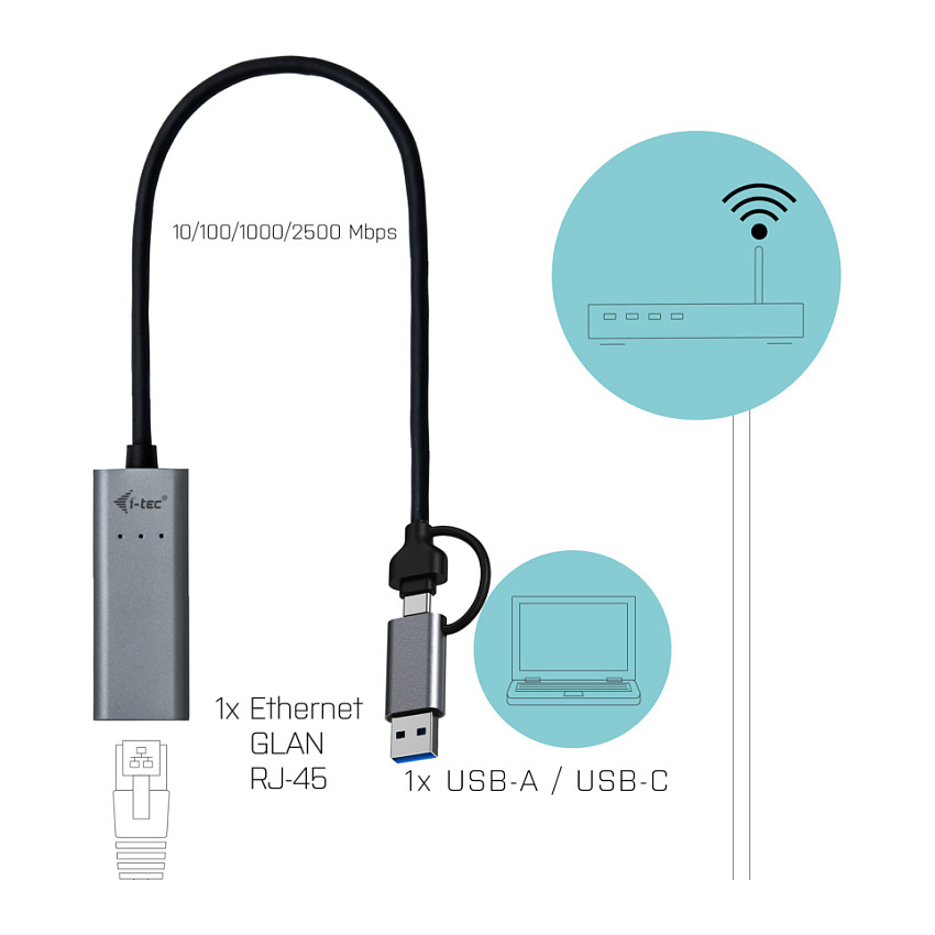Mrežni adapter I-TEC C31METAL25LAN (usb-c, 2.5gbps, metalni)-5