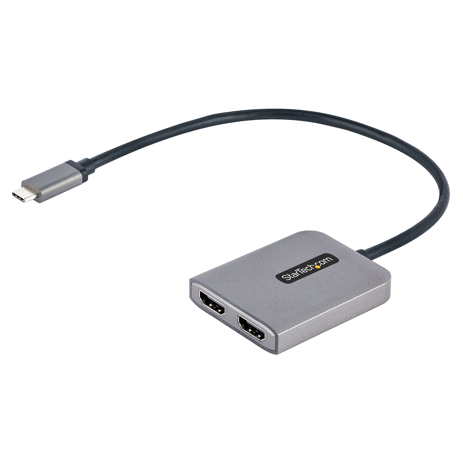 USB-C na dvostruki HDMI MST HUB STARTECH.COM (dvostruki HDMI 4K 60Hz, USB Type C višemonitorski adapter za prijenosno računalo s dužinom:1ft (30cm) kabelom ,-9