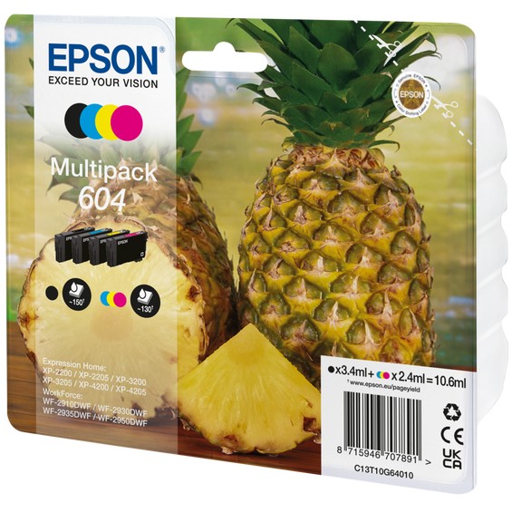 Tinta EPSON 604 Multipack (crna boja, žuta boja, plava boja, magenta boja)-3