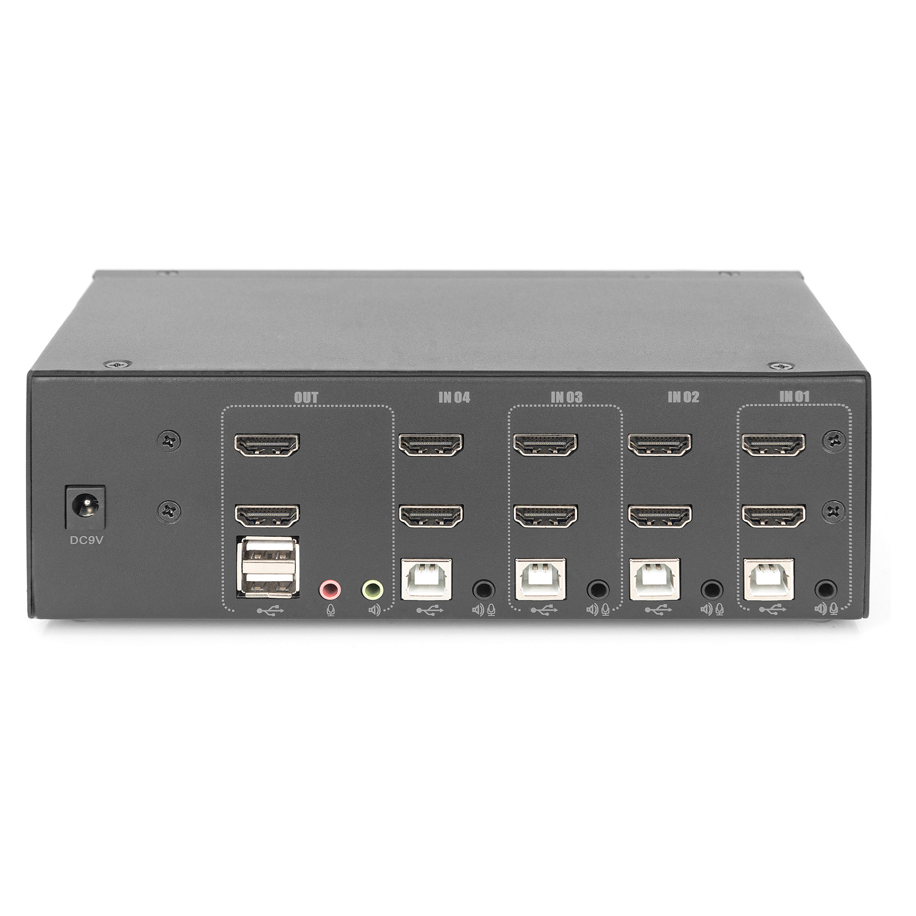 Kvm / audio / USB switch DIGITUS (4 porta)-4