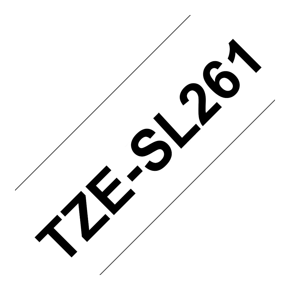 Traka za označavanje BROTHER TZe-SL261, 36mm, crni ispis na bijeloj podlozi-2