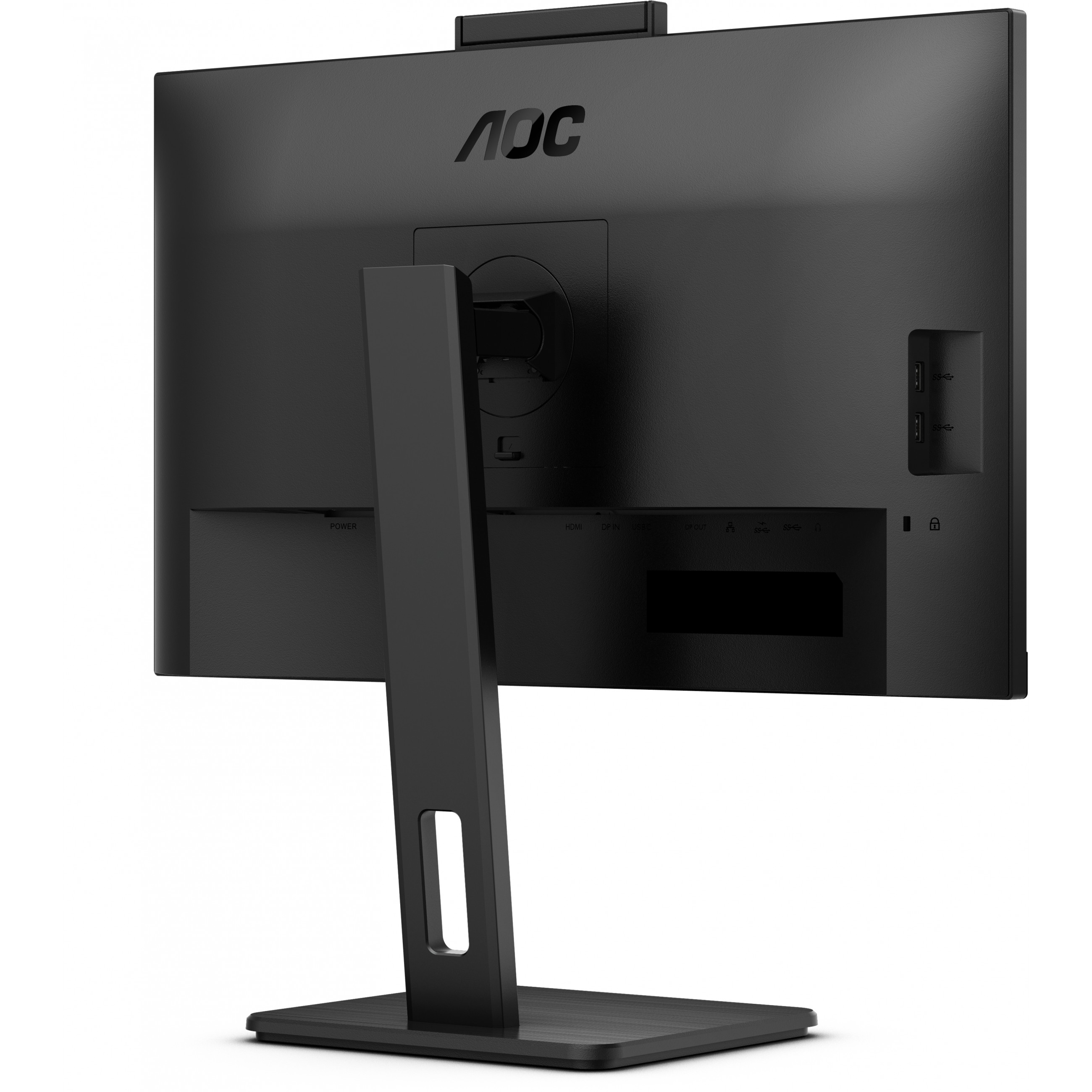Monitor AOC Q27P3CW (27", 2560 x 1440 QHD, IPS, 350-nit svjetlina, široki kutovi gledanja 178/178°, ugrađeni zvučnici 5W + 5W, 5MP integrirana web kamera, USB-C, USB Hub, RJ-45 & DP-out)-22
